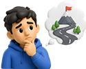 no roadmap for student growth icon